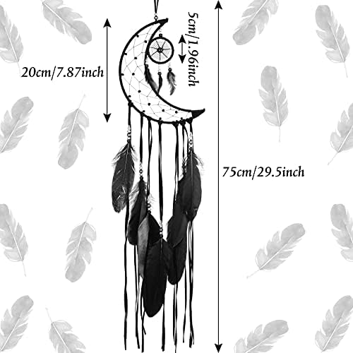 Jetec 3 Pcs Dream Catcher Moon Sun Star Design Handmade Wall Art