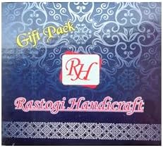 Rastogi Handicrafts Door Hanging Decorative Cotton Heart with Beads and Bell