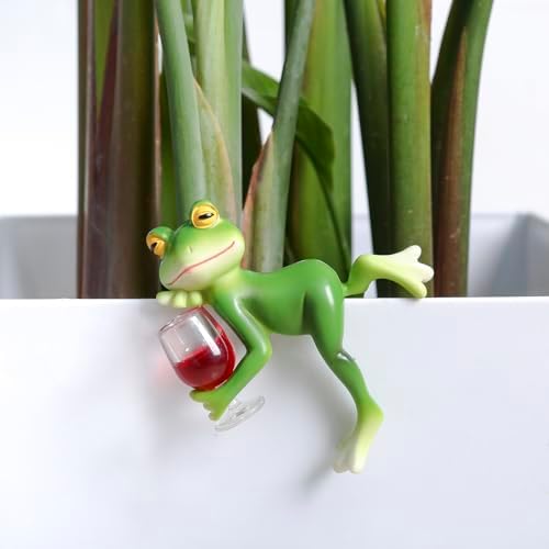 Miniature Frog Figurine Garden Decor for Outdoor Plants