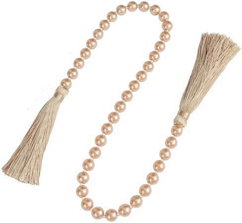 Fenghuangwu Pearl Glass Bead Garland with Tassels