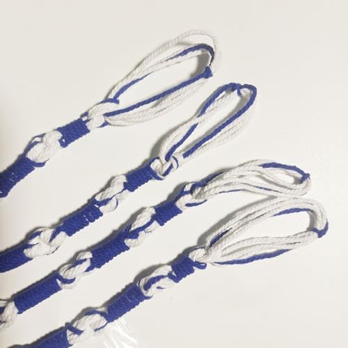 CRESPHONTES Blue and White Tzitzits Tassels for Prayer Shawls