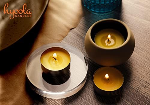 Hyoola Tealight Citronella Candles 4 Hour Burn 50 Pack DEET Free