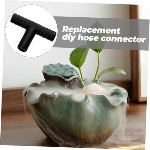 UPKOCH 10pcs T-Shaped Hose Connectors for Desk Fountains and Waterfall Accessories