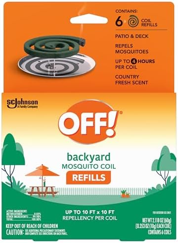 OFF Backyard Mosquito Repellent Coil Refills 6 Count