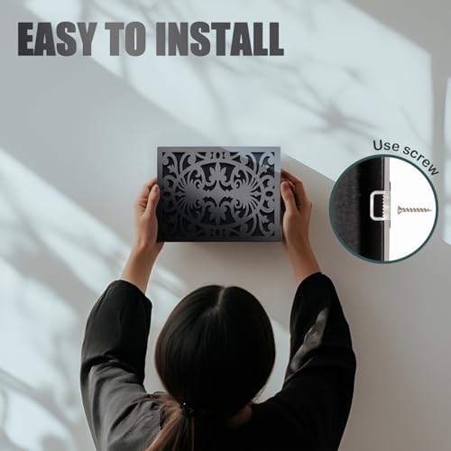 Modern Black Wooden Doorbell Chime Cover Box