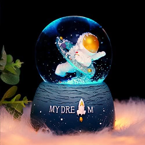 Astronaut Snow Globe Musical Glitter 80MM