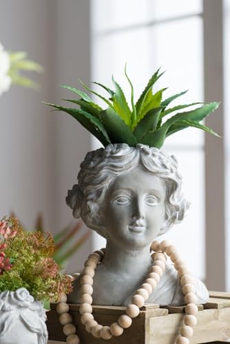 AB Home Classic Greek Goddess Bust Outdoor Planter