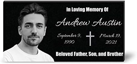 Personalized Tiny Headstone Memorial Plaque for Outdoor Garden