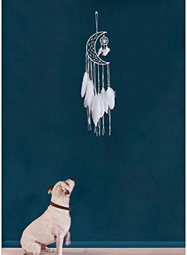 Dremisland Dream Catcher White Feather Wall Hanging