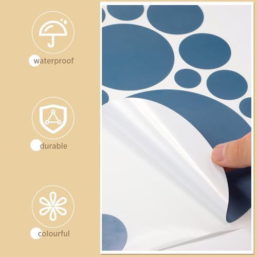 Zonon Boho Color Polka Dot Wall Decals for Kids Room Decor