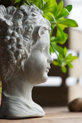 AB Home Classic Greek Goddess Bust Outdoor Planter
