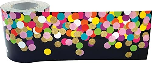 Colorful Confetti Border Trim 50ft Classroom Decor