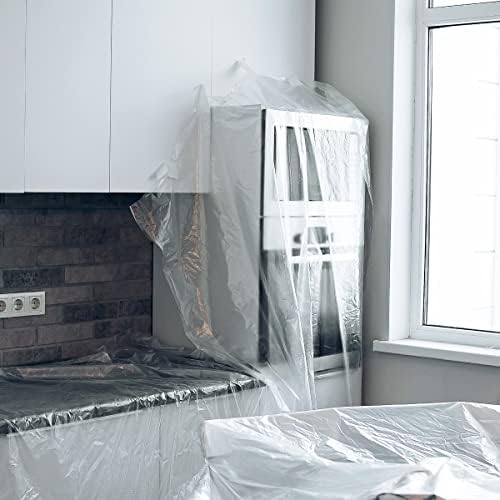 Uboxes 10x20 Dust Cover for Furniture Protection Clear