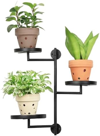 3 Tier Rotating Window Plant Shelf Stand Holder