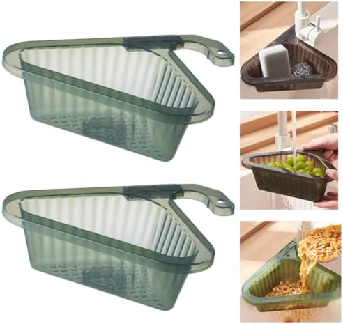 2Pcs Swan Shape Corner Sink Strainer Basket with Hanging Design