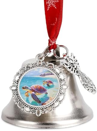 Ocean Animal Sea Turtles Christmas Hanging Bells Ornament Decor