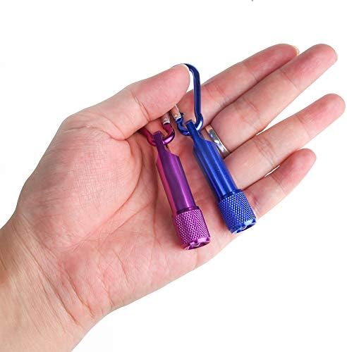 PROLOSO Mini LED Flashlight Keychain 15Pcs Set