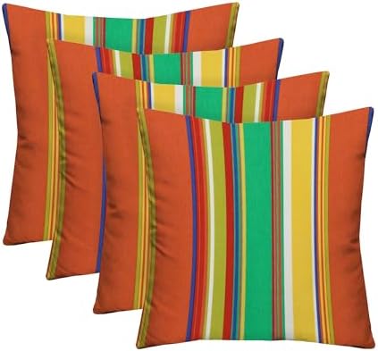 RSH Decor Square Throw Pillows Set of 4 17x17