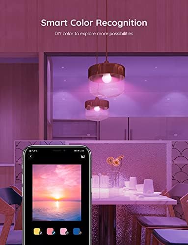 Govee Smart Light Bulbs 4 Pack with Alexa Compatibility