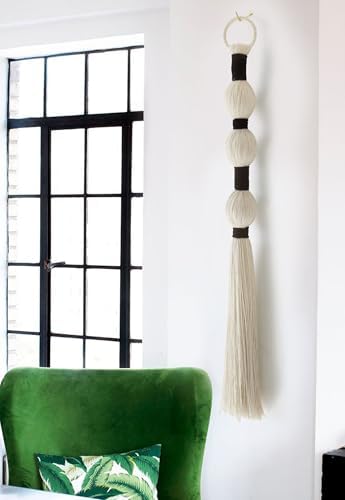 IOWER Macrame Wall Hanging Boho Decor 27 x 23