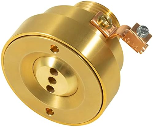 3 Hole Pool Brass Deck Jet Nozzle with Ground Lug for Spa Fountain