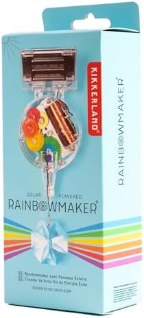 Kikkerland Solar Powered Rainbow Maker - Single Crystal Suncatcher