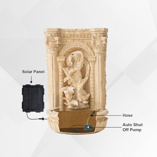 XBrand 303 Inch Solar Wall Fountain