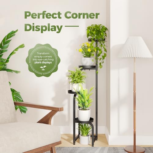 Bamworld 4 Tier Tall Plant Stand Indoor Outdoor