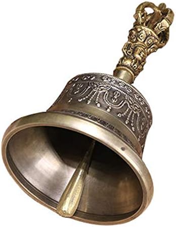 Feng Shui Tibetan Buddhist Antique Copper Bell and Dorje
