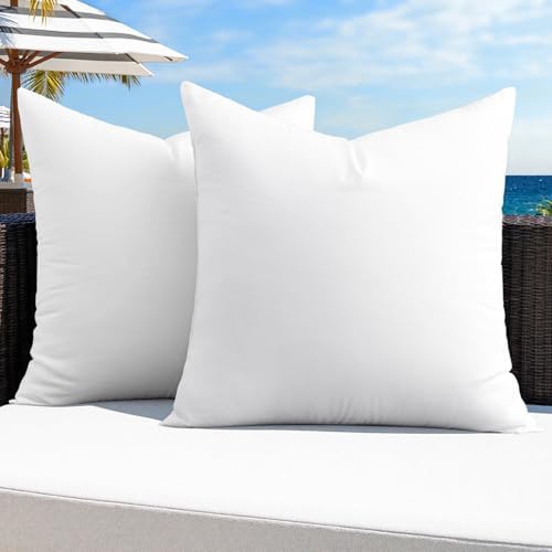 MIULEE Pack of 2 16x16 Outdoor Pillow Inserts