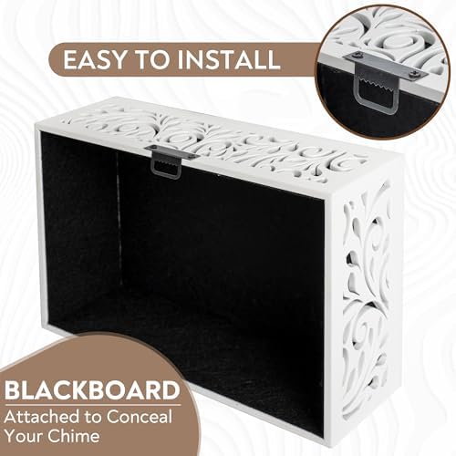 PELSSEL Wooden Doorbell Chime Cover Box - Universal Fit