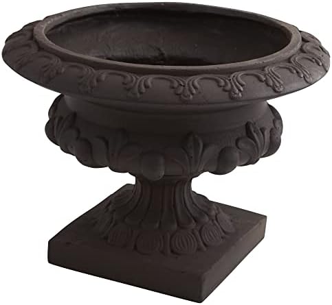 Nearly Natural 125in H Iron Finish Decorative Urn