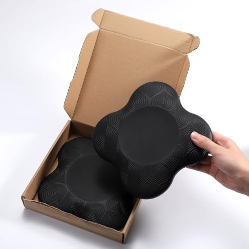TOBWOLF 2PCS Yoga Knee Pads Anti-Slip Support for Yoga Pilates and Workouts