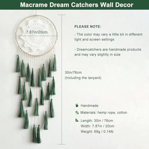 Artilady Macrame Dream Catchers Wall Hanging