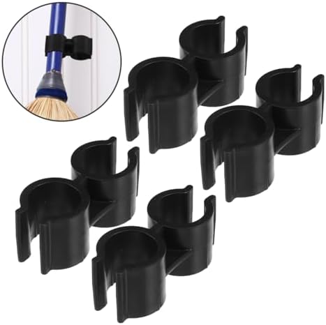 VOSAREA 4PCS Plastic Double Pipe Clamp Holder