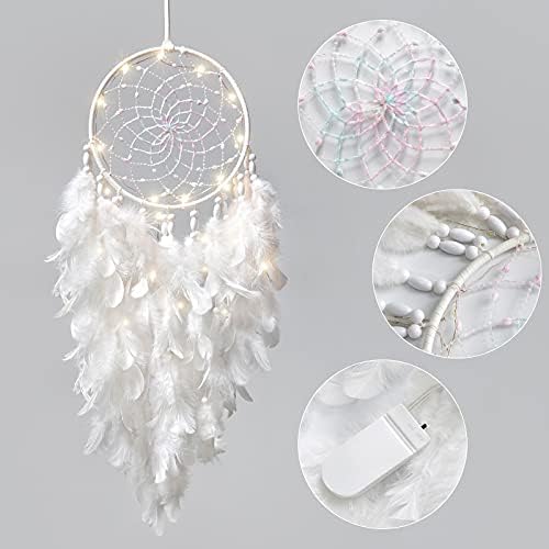 Dremisland Dream Catcher Wall Hanging with Lights
