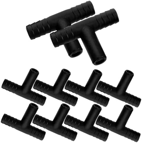 Cabilock 10pcs T-Shaped Hose Splitter for Fountain Accessories