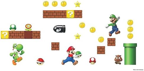 RoomMates RMK2351SCS Nintendo New Super Mario Bros Wall Decals