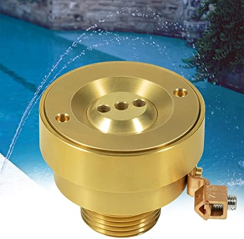 3 Hole Pool Brass Deck Jet Nozzle with Ground Lug for Spa Fountain