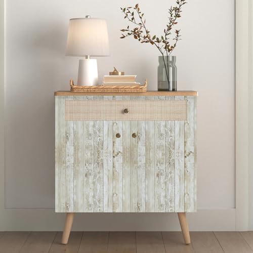 Abyssaly Contact Paper Vintage Wood Shiplap Wallpaper Peel and Stick Decorative Furniture 1771 X 393