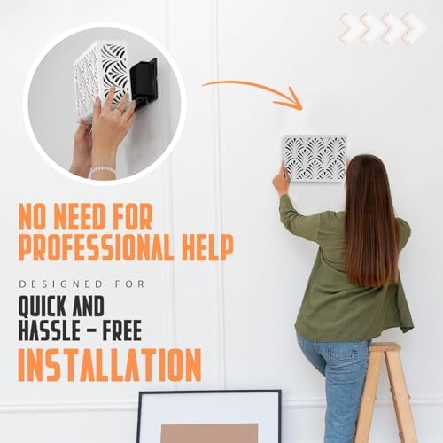 Wooden Doorbell Chime Cover Box - White Universal Fit