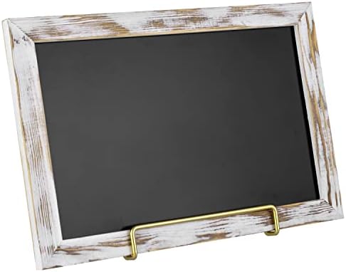 MyGift 10x14 Inch Chalkboard Menu Sign with Vintage Brass Easel Stand