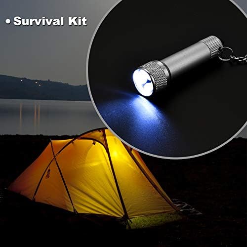 Honoson 30 pcs Mini LED Flashlight Keychain 5 Bulb Portable