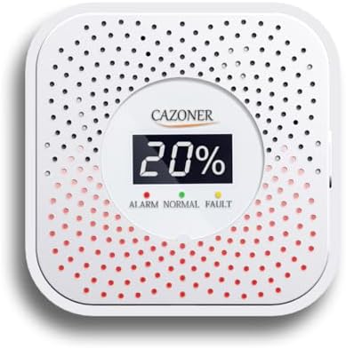 Natural Gas Leak Detector with 10-Year Lifespan and Digital LCD Display