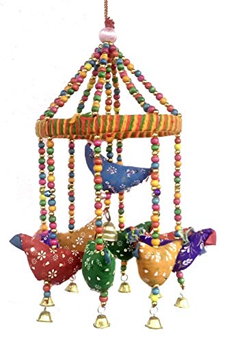 Handmade Decorative Door Hanging Bell Bird Chandelier