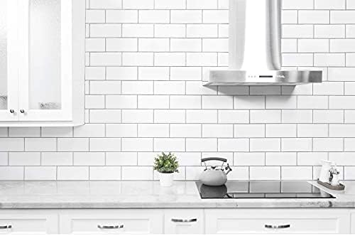 STICKGOO 10-Sheet Peel and Stick Subway Tile White Thicker Design