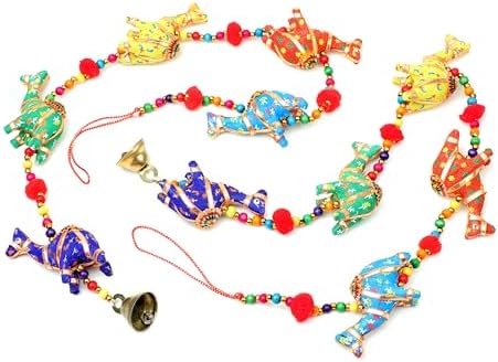 Set of 2 Indian Door Hanging with Bell and Beads