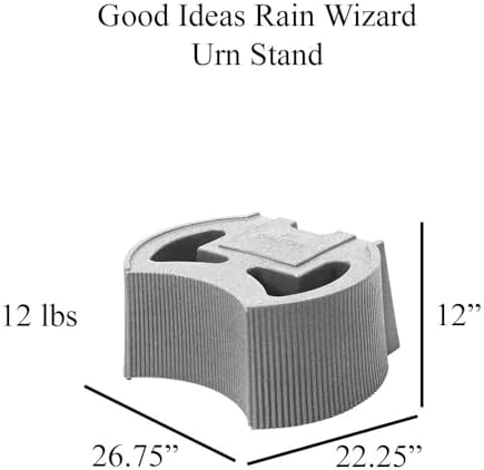 Good Ideas Rain Wizard Urn Stand Sandstone
