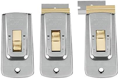 WEUPE Razor Blade Scraper Set with 5 Blades for Car Decals Stickers Glass and Paint