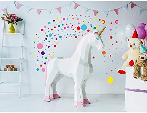 Zonon 264 Piece Polka Dot Wall Sticker Decor